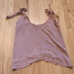 Express Crepe Material tank with shoulder ties